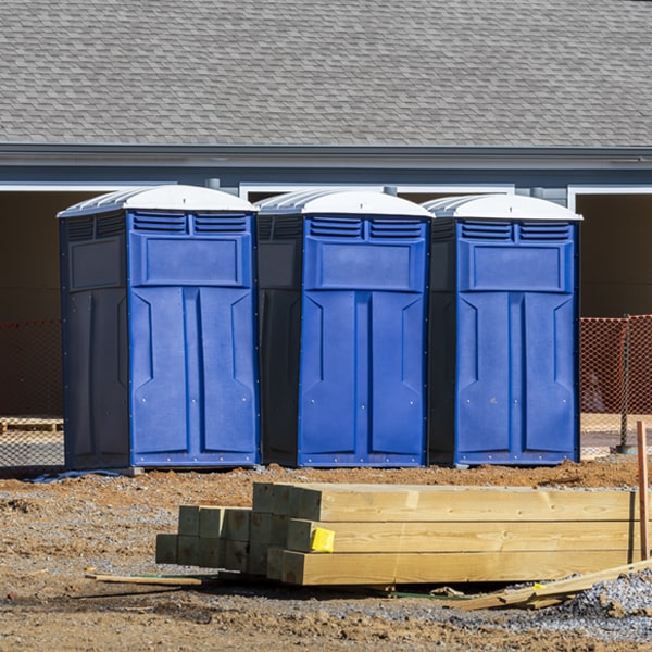 what is the expected delivery and pickup timeframe for the porta potties in Cima CA